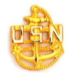  USN Mil Hat Pin