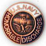 Navy Honorable Discharge Mil Hat Pin Navy Honorable Discharge Mil Hat Pin