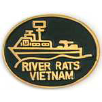 River Rats Vietnam Mil Hat Pin River Rats Vietnam Mil Hat Pin