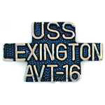 USS Lexington Script Mil Hat Pin USS Lexington Script Mil Hat Pin