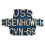 USS Eisenhower Script Mil Hat Pin USS Eisenhower Script Mil Hat Pin