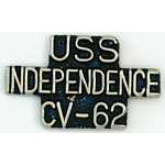 USS Independence Script Mil Hat Pin USS Independence Script Mil Hat Pin