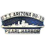 USS Arizona Pearl Harbor Mil Hat Pin USS Arizona Pearl Harbor Mil Hat Pin