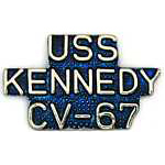 USS Kennedy Script Mil Hat Pin USS Kennedy Script Mil Hat Pin