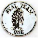 Navy Seal Team 1 Mil Hat Pin Navy Seal Team 1 Mil Hat Pin