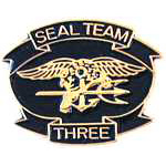 Navy Seal Team 3 Mil Hat Pin Navy Seal Team 3 Mil Hat Pin