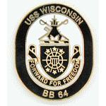 USS Wisconsin Mil Hat Pin USS Wisconsin Mil Hat Pin