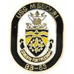 USS Missouri Mil Hat Pin USS Missouri Mil Hat Pin