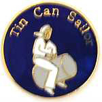 Tin Can Navy Mil Hat Pin Tin Can Navy Mil Hat Pin
