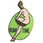  Hump Time Air Plane Nose Art Mil Hat Pin