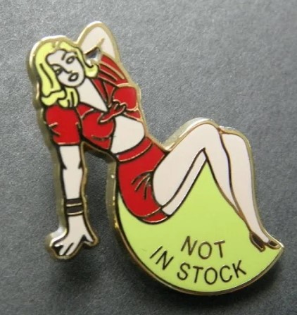  Not In Stock Air Plane Nose Art Mil Hat Pin