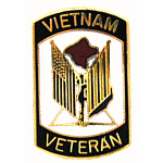  Vietnam Veteran Mil Hat Pin