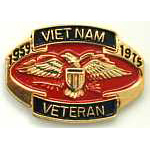  Vietnam Veteran 1969-1975 Mil Hat Pin