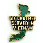  My Brother Served Mil Hat Pin