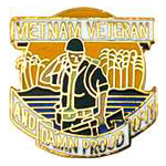  Vietnam Vet & Proud of It Mil Hat Pin