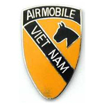  1st Cal Airmobile Mil Hat Pin
