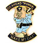  Go Ahead Punk Make My Day Misc Hat Pin