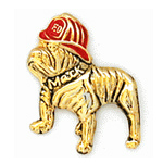  Fireman Bull Dog Misc Hat Pin