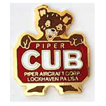  Piper Cub Mil Hat Pin