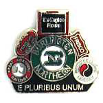  BN Merger E Pluribus Unum Hat Pin