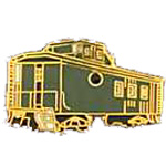 Caboose (Green) Hat Pin Caboose (Green) Hat Pin