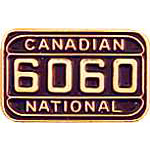 Canadian National Engine Plate 6060 Hat Pin Canadian National Engine Plate 6060 Hat Pin