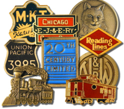 Railroad Hat Pins