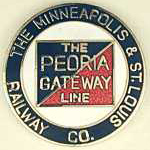 Minn. & St. Louis Peoria Gateway RR Hat Pin Minn. & St. Louis Peoria Gateway RR Hat Pin