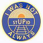 I was not always stUPid RR Hat Pin I was not always stUPid RR Hat Pin