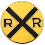 Railroad Crossing RR Hat Pin Railroad Crossing RR Hat Pin