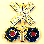 Railroad Crossing RR Hat Pin Railroad Crossing RR Hat Pin