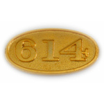 Engine Plate 614 RR Hat Pin Engine Plate 614 RR Hat Pin