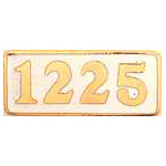 Engine Plate 1225 RR Hat Pin Engine Plate 1225 RR Hat Pin