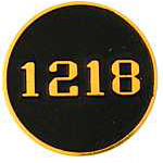 Engine Plate 1218 RR Hat Pin Engine Plate 1218 RR Hat Pin