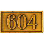 Engine Plate 604 RR Hat Pin Engine Plate RR Hat Pin