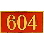 Engine Plate 604 RR Hat Pin Engine Plate 604 RR Hat Pin