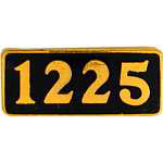 Engine Plate 1225 RR Hat Pin Engine Plate 1225 RR Hat Pin