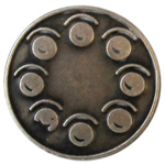 Circle of Stop Lights anodized RR Hat Pin Circle of Stop Lights anodized RR Hat Pin