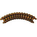 Track - Curved RR Hat Pin Track - Curved RR Hat Pin