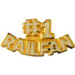  #1 Rail fan RR Hat Pin