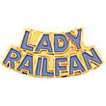 Lady Railfan (light blue) RR Hat Pin Lady Railfan (light blue) RR Hat Pin