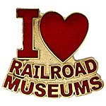  I Love Railroad Museums RR Hat Pin