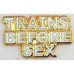 Trains Before Sex (White) RR Hat Pin Trains Before Sex (White) RR Hat Pin