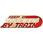 Keep on Truckin by Train RR Hat Pin Keep on Truckin by Train RR Hat Pin