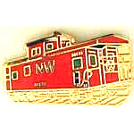 Norfolk & Western Caboose RR Hat Pin Norfolk & Western Caboose RR Hat Pin