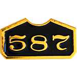  Nickel Plate Road Number Plate RR Hat Pin