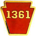 Pennsylvania Shield 1361 RR Hat Pin Pennsylvania Shield 1361 RR Hat Pin
