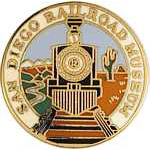 San Diego Railroad Museum RR Hat Pin San Diego Railroad Museum RR Hat Pin