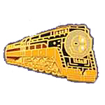  Southern Pacific Daylight Engine RR Hat Pin