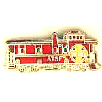 Santa Fe Caboose RR Hat Pin Santa Fe Caboose RR Hat Pin